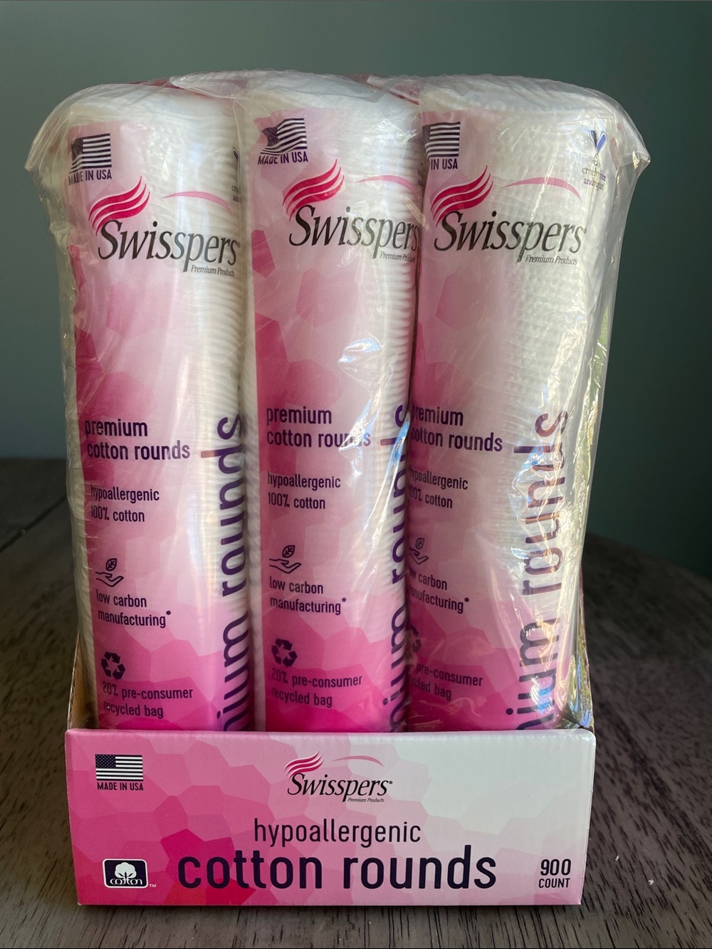 Swisspers Hypoallergenic Cotton Rounds -  (900 Count)